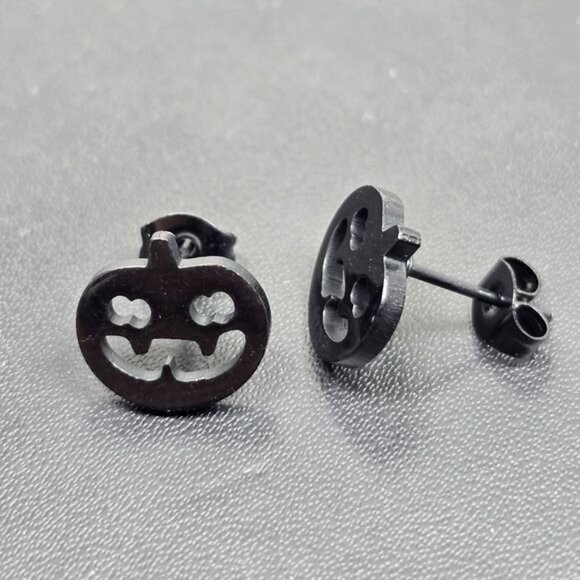 ๐ Black Jack-o'-lantern Earrings (NWOT) - Picture 2 of 5